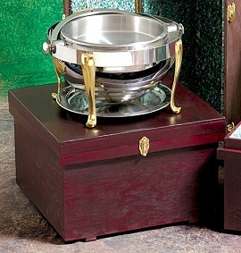 Bon Chef 812000W Wooden Chafer Box, 25" x 25" x 15"