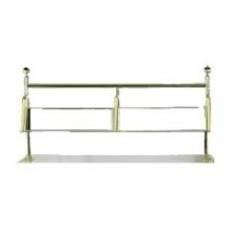 Bon Chef 90080 Single Sided Brass Sneeze Guard for 8&#39; Buffet, 8&#39 x 44&quot; x 16&quot;