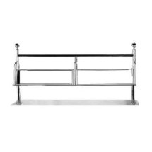 Bon Chef 90080SS Single Sided Stainless Steel Sneeze Guard for 8&#39; Buffet, 8&#39 x 44&quot; x 16&quot;