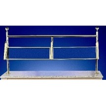 Bon Chef 90090 Single Sided Brass Sneeze Guard for 5 1/2&#39; Buffet, 58&quot; x 18&quot; x 44&quot;