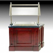 Bon Chef 90097 Brushed Stainless Steel Sneeze Guard, 36&quot; x 18&quot; x 30&quot;