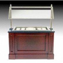 Bon Chef 90098 Brushed Stainless Steel Sneeze Guard, 49 1/2&quot; x 18&quot; x 30&quot;