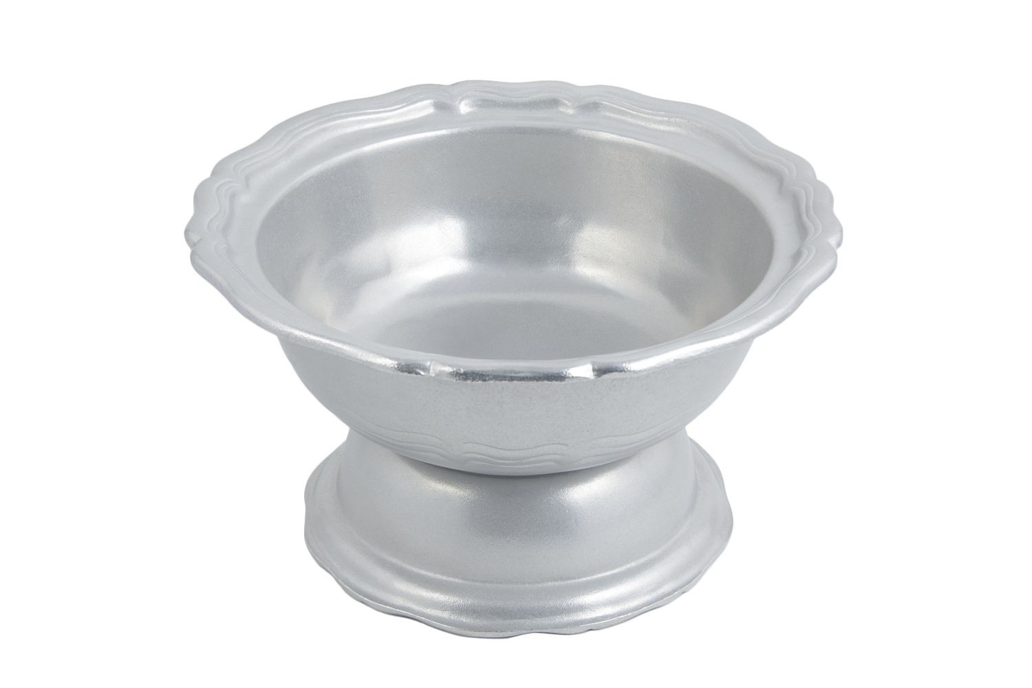 Bon Chef 90539062P Pedestal Serving Bowl, Pewter Glo 6 1/2 Qt.