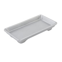 Bon Chef 9082P Small Footed Rectangular Tray, Pewter Glo 7 1/2&quot; x 3 3/4&quot;,Set of 3