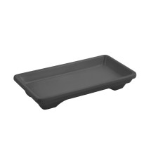 Bon Chef 9082S Small Footed Rectangular Tray, Sandstone 7 1/2&quot; x 3 3/4&quot;, Set of 3