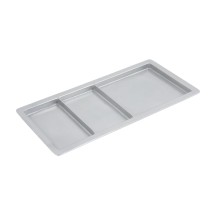 Bon Chef 9084P Rectangle Compartment Tray, Pewter Glo 9 1/2&quot; x 18&quot;, Set of 3