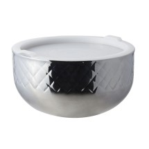 Bon Chef 9316DI Cold Wave Diamond Collection Triple Wall Bowl with Stacking Cover, 7 Qt.