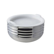 Bon Chef 9317 Cold Wave Triple Wall Bowl with Stacking Cover, 3/4 Qt.