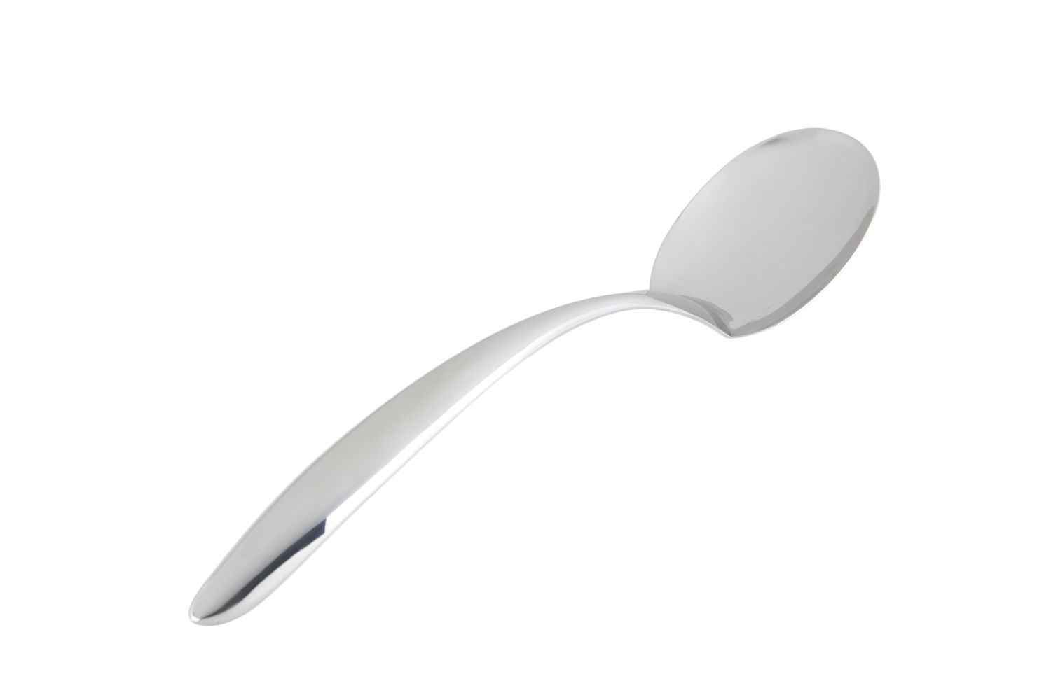Bon Chef 9457 EZ Use Banquet Serving Solid Spoon with Hollow Cool Handle, 13 1/2"