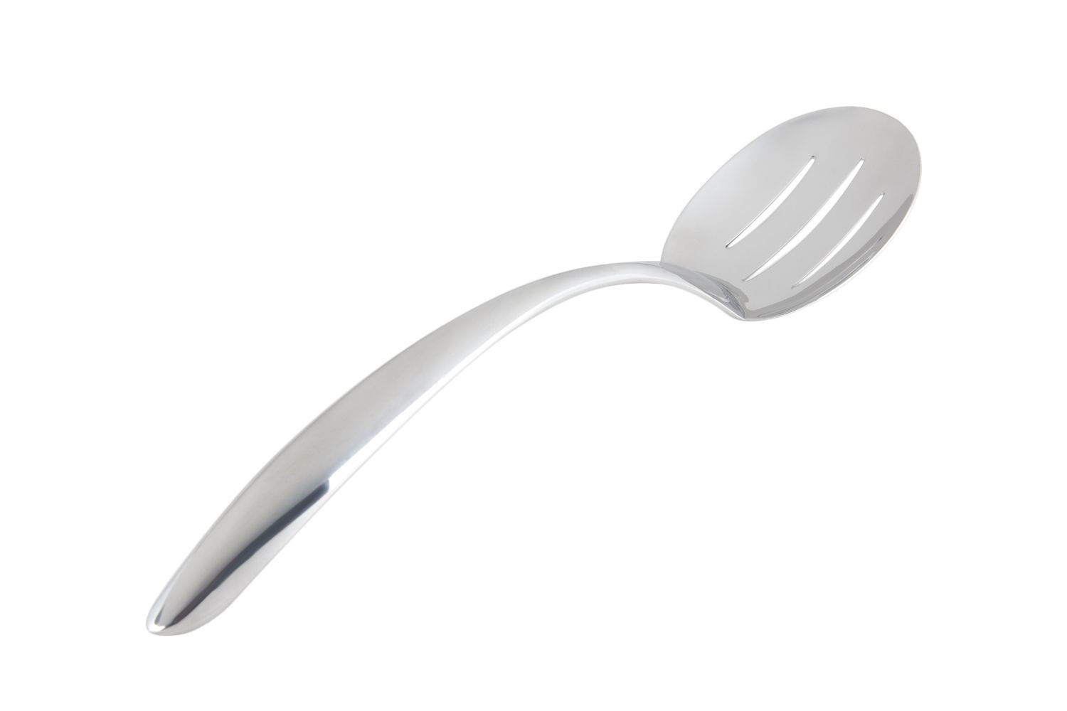 Bon Chef 9458 EZ Use Banquet Serving Slotted Spoon with Hollow Cool Handle, 13 1/2"