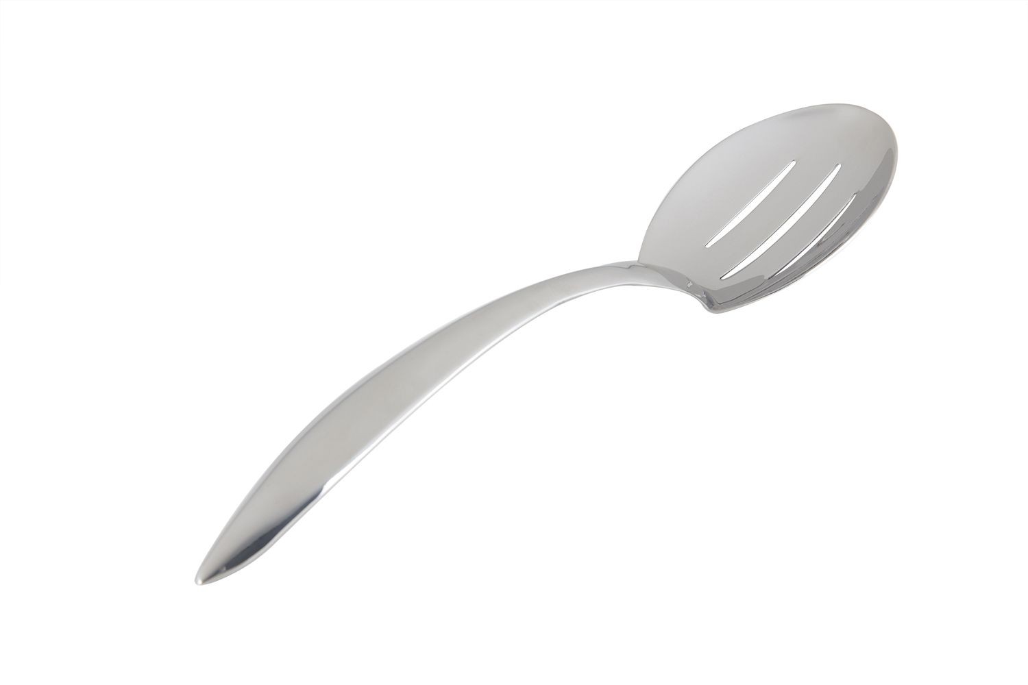 Bon Chef 9464 EZ Use Banquet Serving Slotted Spoon with Hollow Cool Handle, 9 3/4"