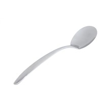 Bon Chef 9466HF EZ Use Solid Serving Spoon with Hammer Finish, 16&quot;