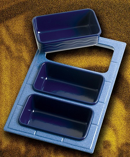 Bon Chef 960035086P Custom Cut Tile for (3) 5086, Pewter Glo