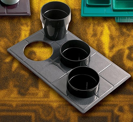 Bon Chef 960039013P Custom Cut Tile for (3) 9013, Pewter Glo