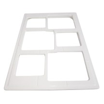 Bon Chef 960095023P Custom Cut Tile for (3) 9502 and (3) 9503, Pewter Glo