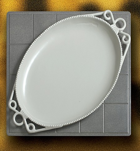 Bon Chef 96062104P 1 1/2 Size Tile Tray for 2104, Pewter Glo