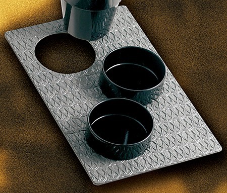 Bon Chef 9630H39013P Single Size Trellis Design Tile Tray for (3) 9013, Pewter Glo