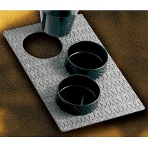 Bon Chef 9630H39013S Single Size Trellis Design Tile Tray for (3) 9013, Sandstone