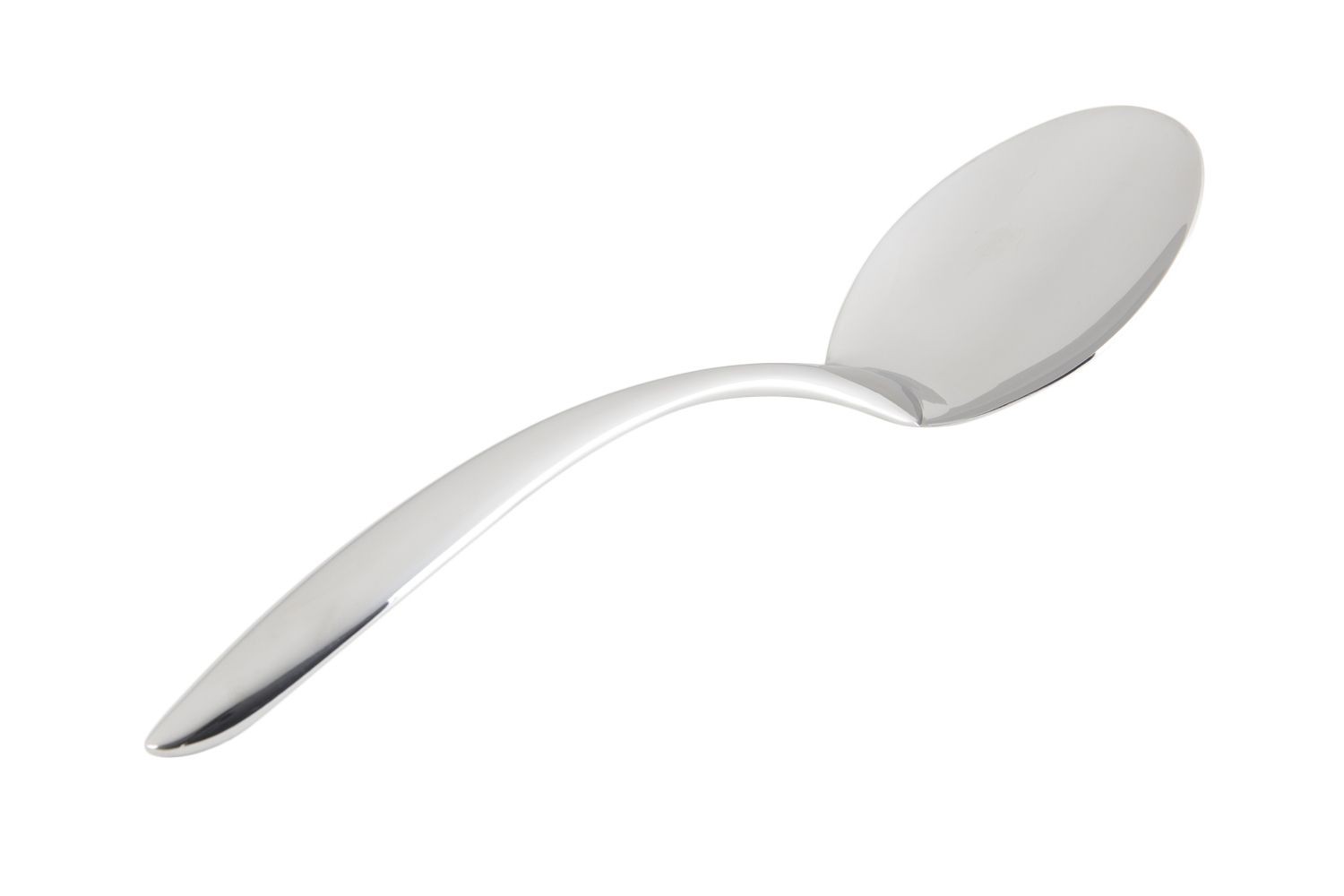 Bon Chef 9643 EZ Use Banquet Serving Solid Spoon with Hollow Cool Handle, 9 3/4"
