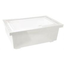 Bon Chef 9695P Single Insulated Ice Station, Pewter Glo 24 3/4" x 16 3/4" x 8 1/4"
