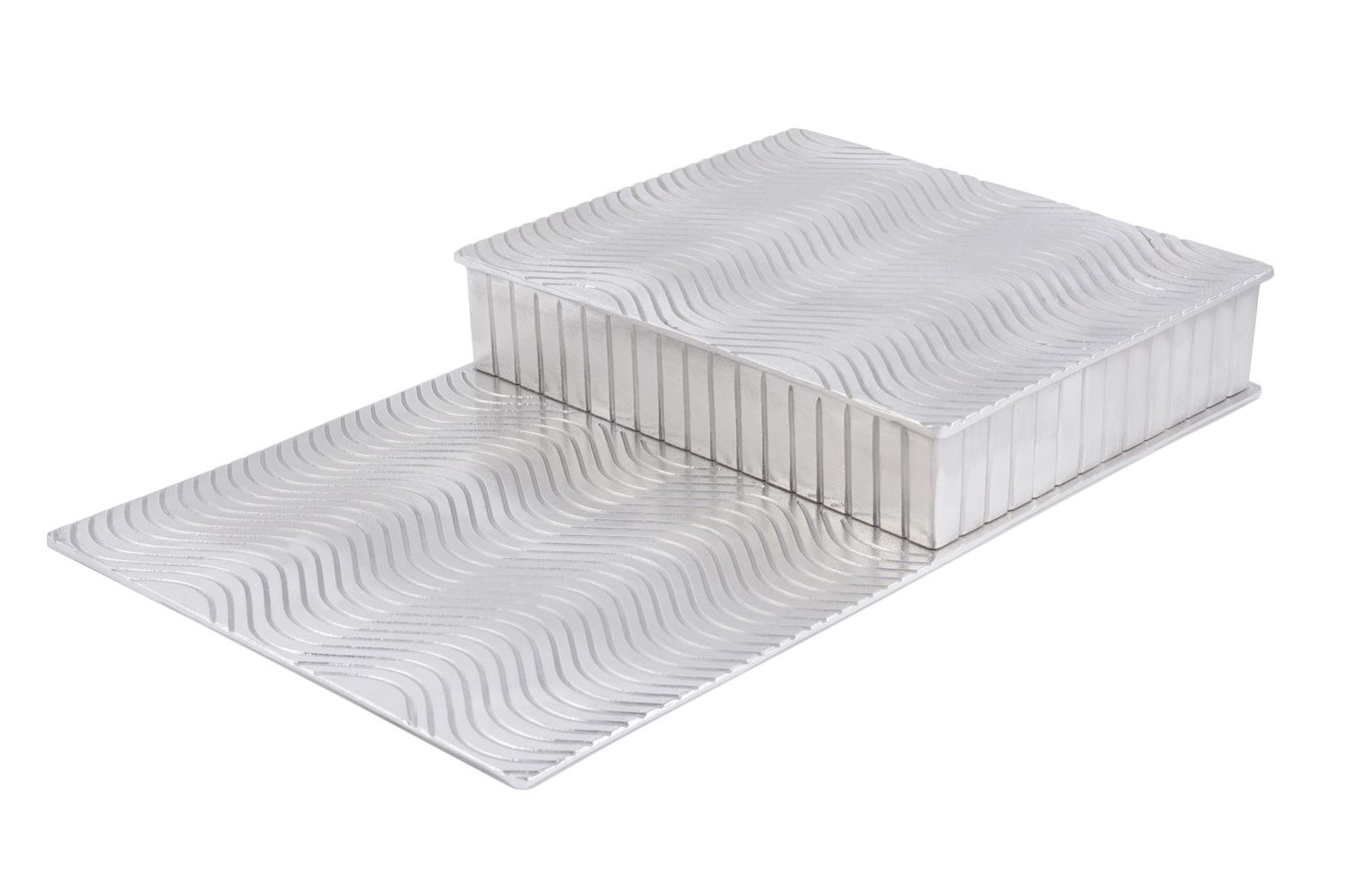 Bon Chef 9717P Step Riser, Pewter Glo 13 1/4" x 21 1/4" x 3"
