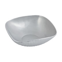 Bon Chef 9914P Square Ribbed Bowl, Pewter Glo 12 1/2&quot; x 12 1/2&quot;