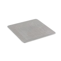 Bon Chef 9923P Circle-Embossed Square Platter, Pewter Glo 10&quot; x 10&quot;, Set of 4
