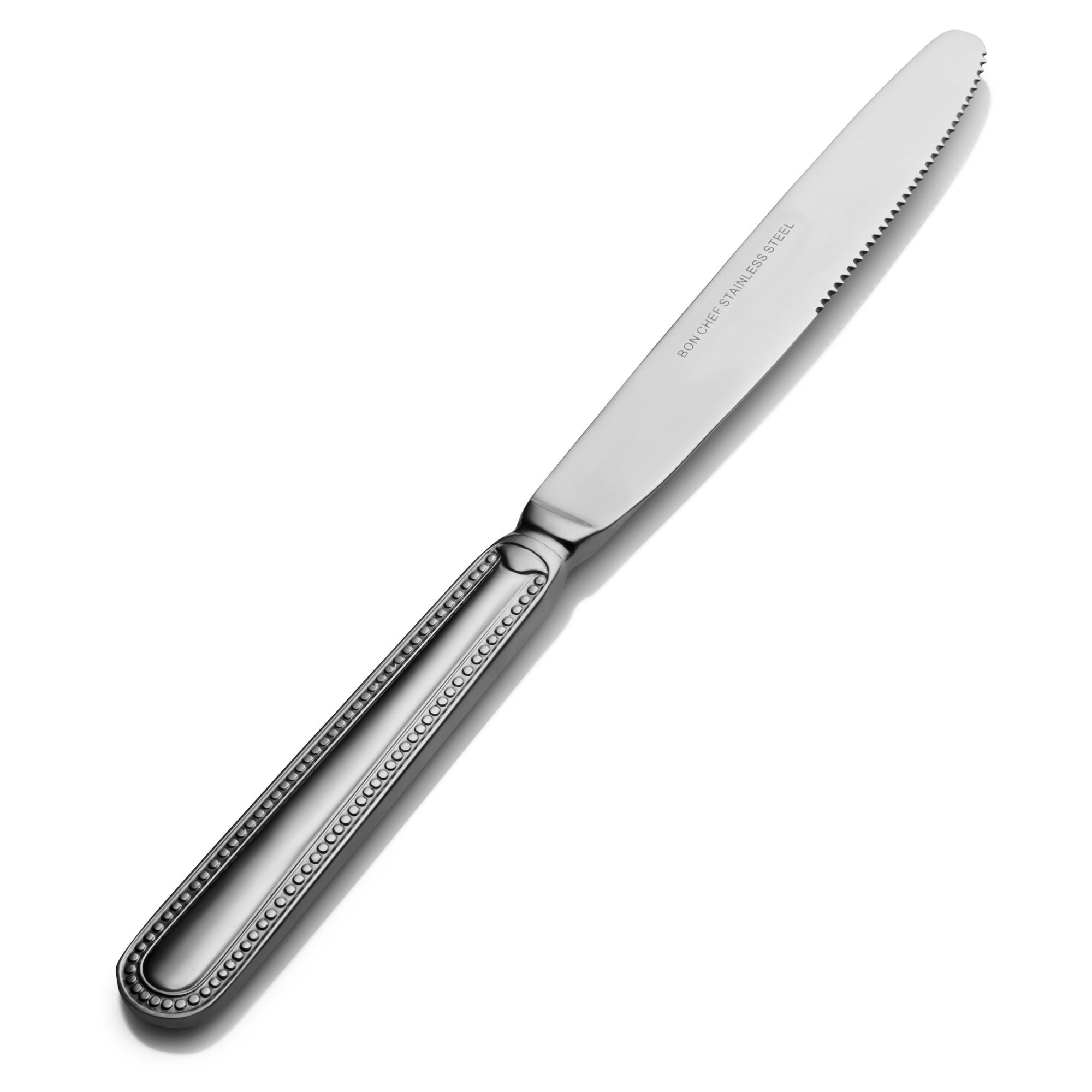 Bon Chef S1011 Sombrero 18/8 Stainless Steel Regular Solid Handle Dinner Knife