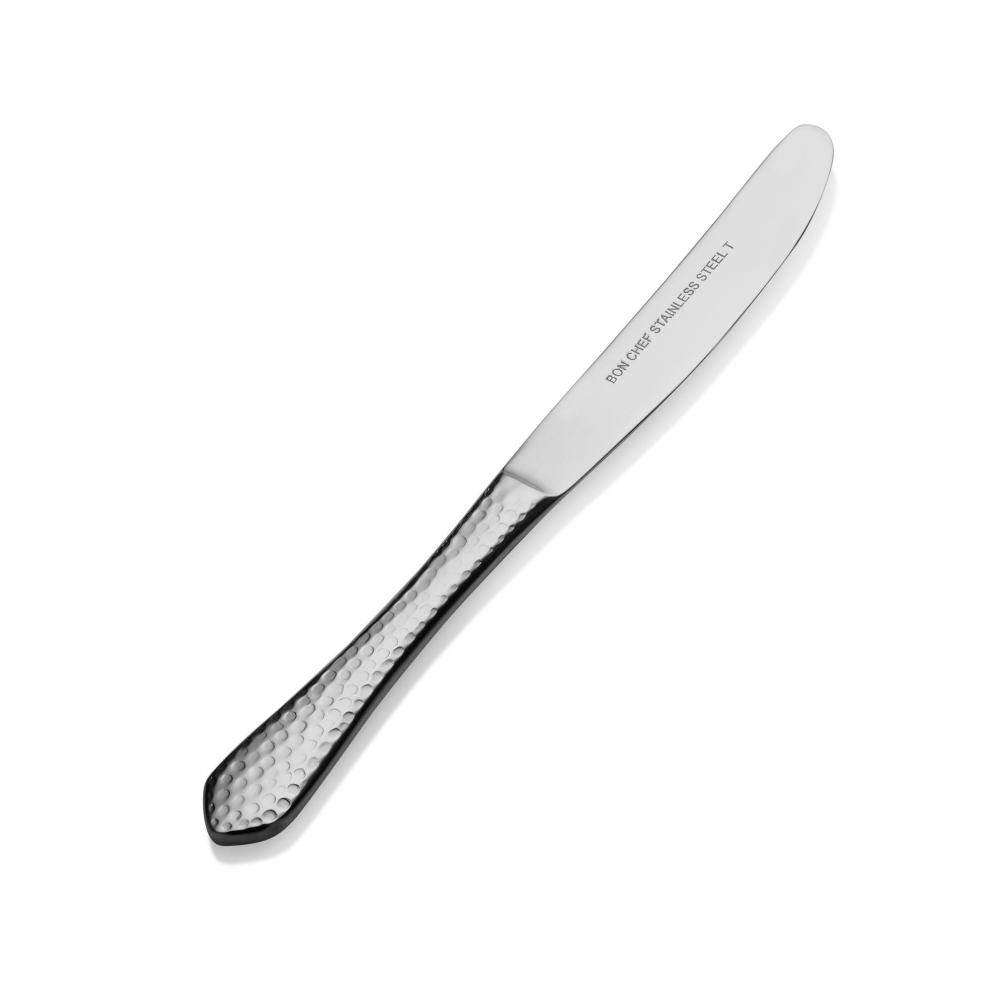 Bon Chef S1217 Reflections 18/8 Stainless Steel European Solid Handle Butter Knife