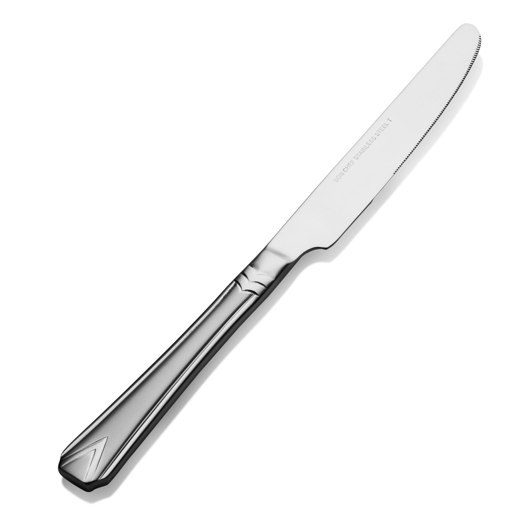 Bon Chef S1312S Gothic 18/8 Stainless Steel  European Solid Handle Dinner Knife