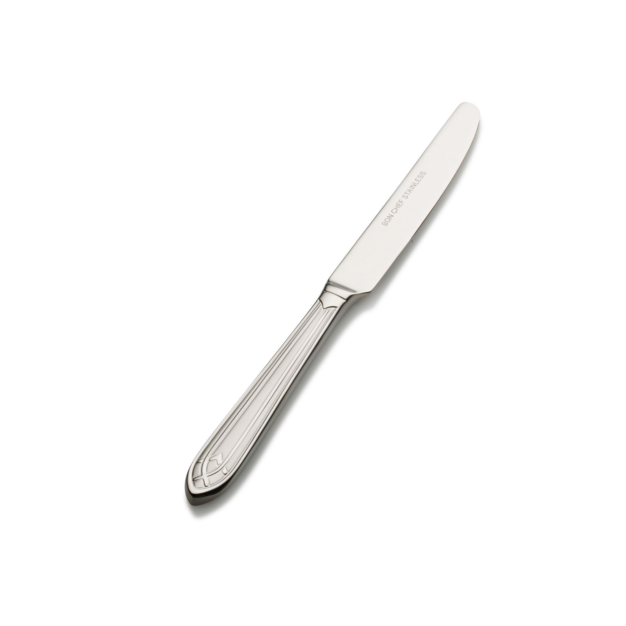 Bon Chef S1417 Viva 18/8 Stainless Steel European Solid Handle Butter Knife