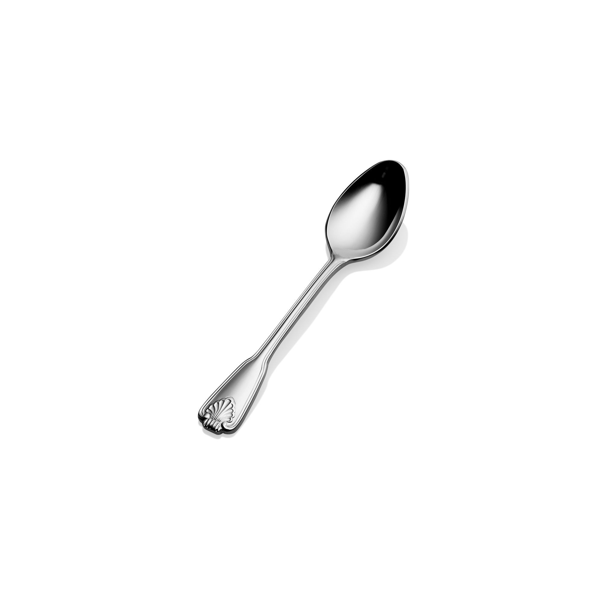 Bon Chef S2016S Shell 18/8 Stainless Steel Silverplated Demitasse Spoon