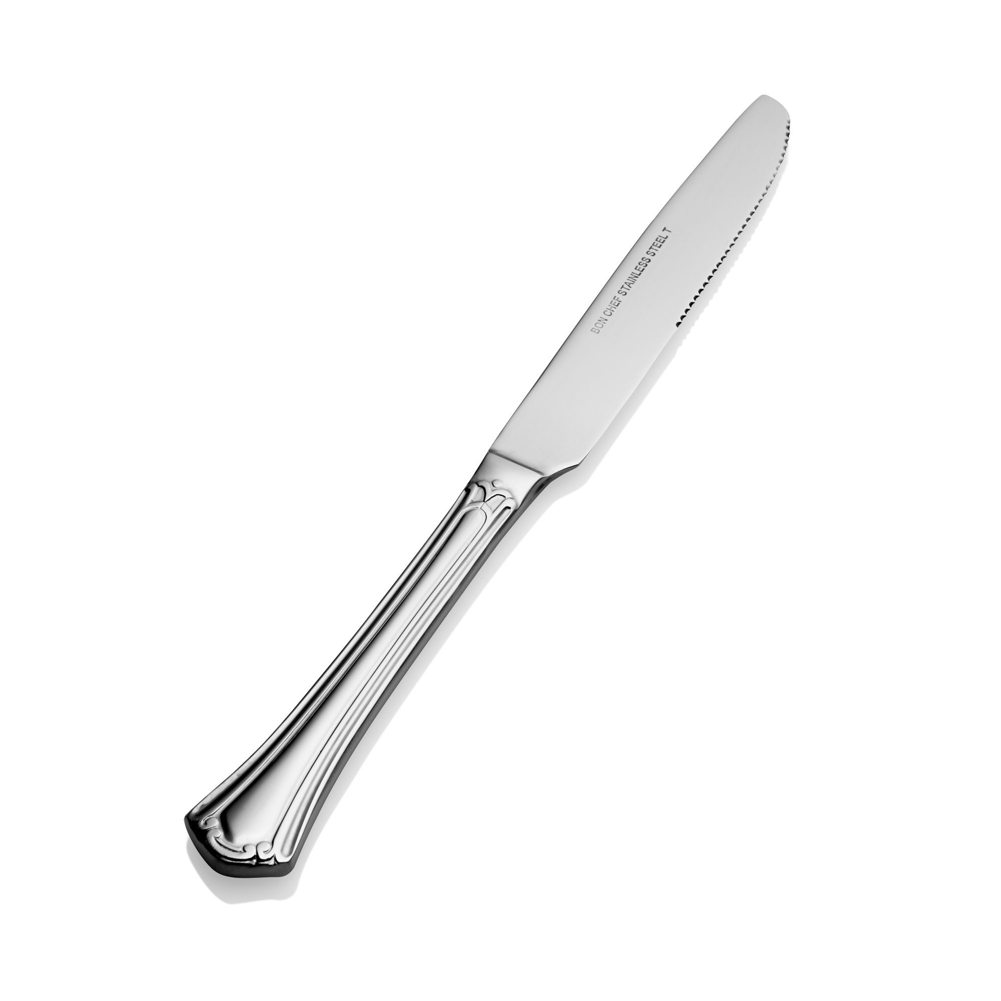 Bon Chef S2112 Breeze 18/8 Stainless Steel European Solid Handle Dinner Knife