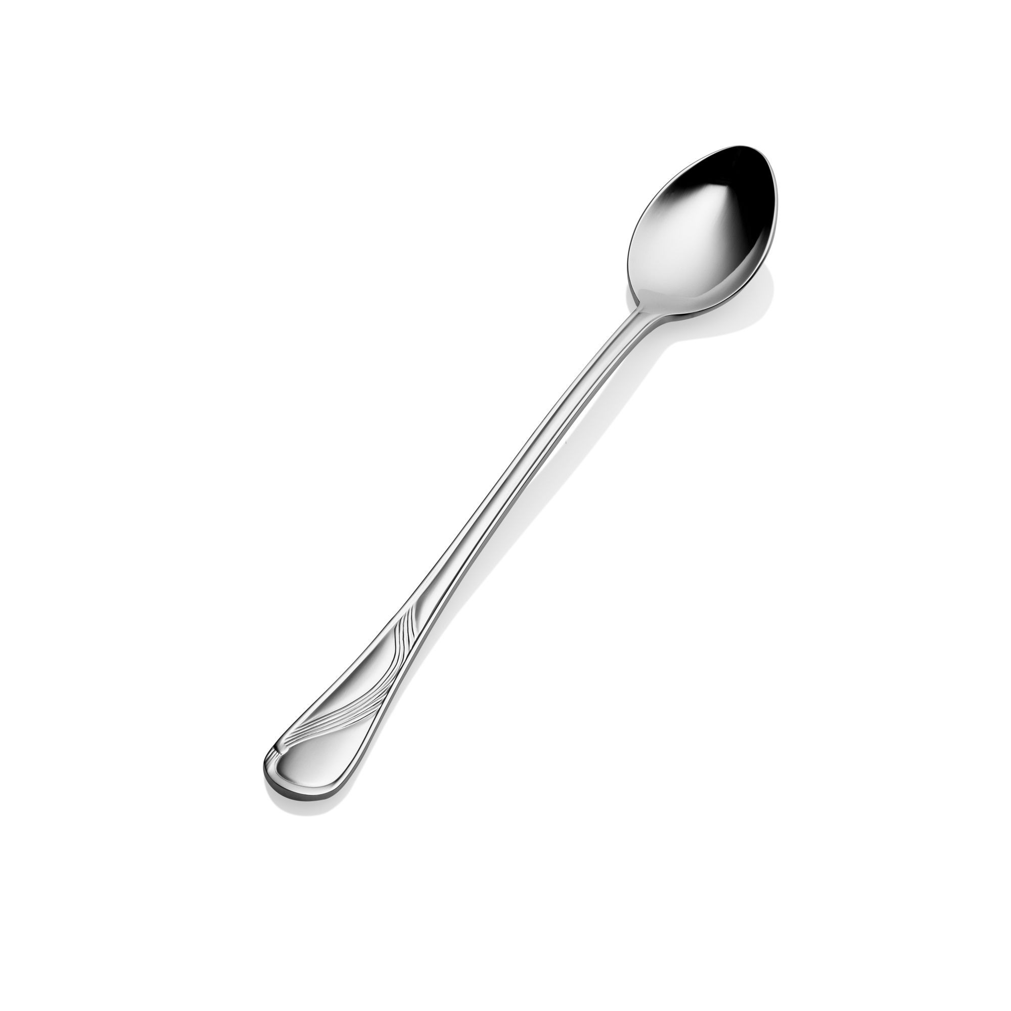 Bon Chef S2202 Wave 18/8 Stainless Steel Iced Tea Spoon