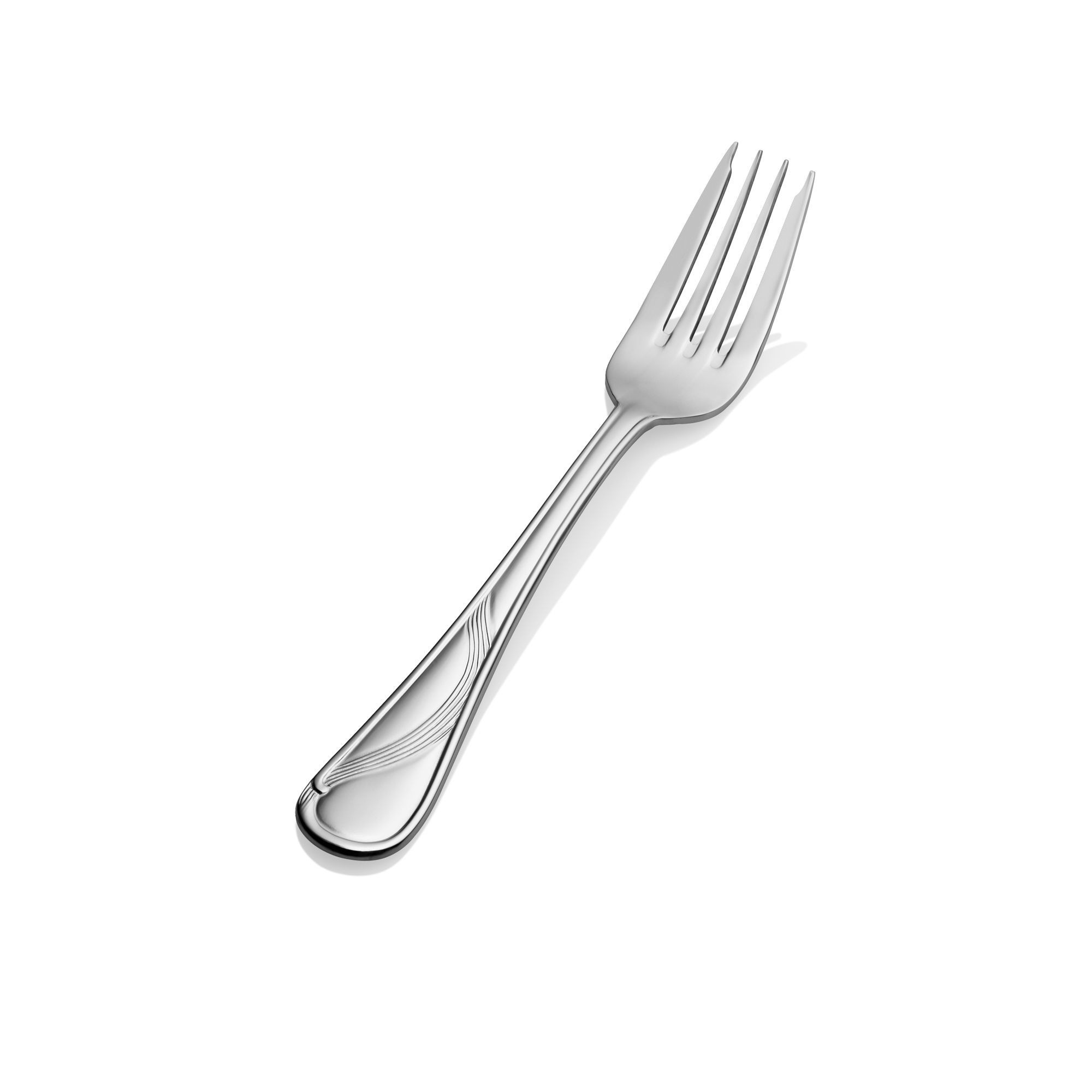 Bon Chef S2207S Wave 18/8 Stainless Steel  Salad and Dessert Fork