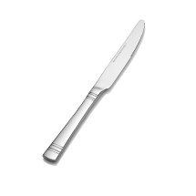 Bon Chef S2612S Julia 18/8 Stainless Steel Silverplated European Solid Handle Dinner Knife