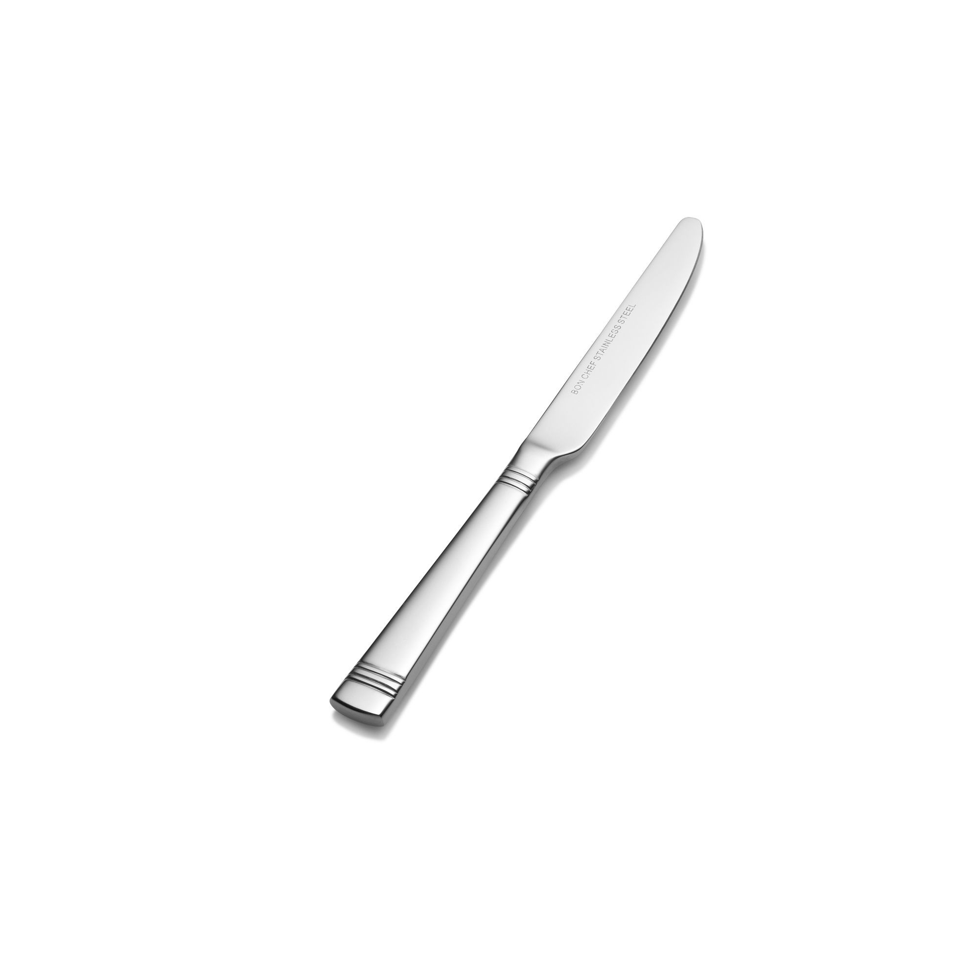 Bon Chef S2617 Julia 18/8 Stainless Steel European Solid Handle Butter Knife