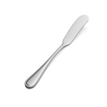 Bon Chef S313S Tuscany 18/8 Stainless Steel Silverplated Flat Handle Butter Spreader