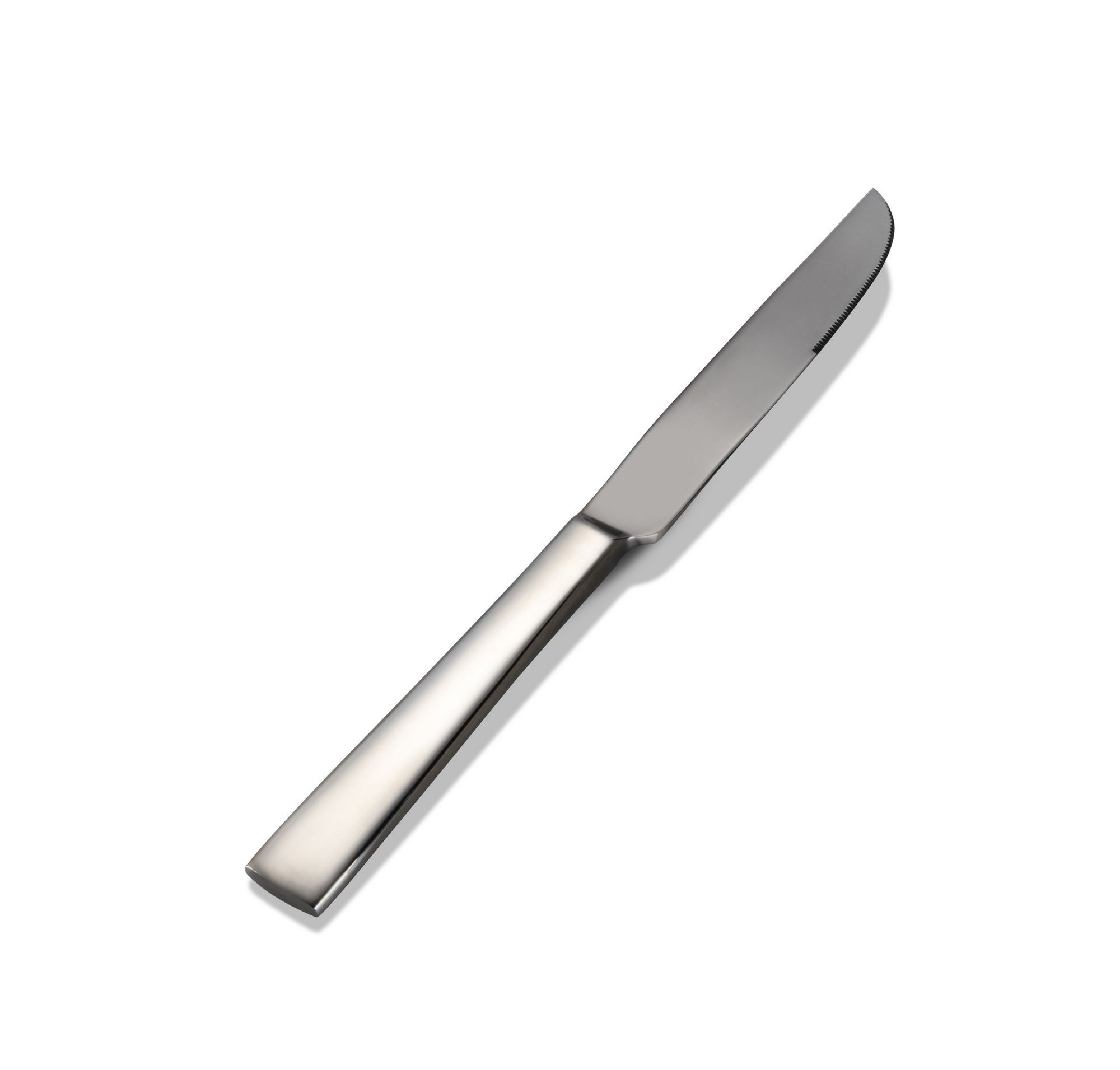 Bon Chef S3712S Roman 18/8 Stainless Steel Silverplated European Solid Handle Dinner Knife
