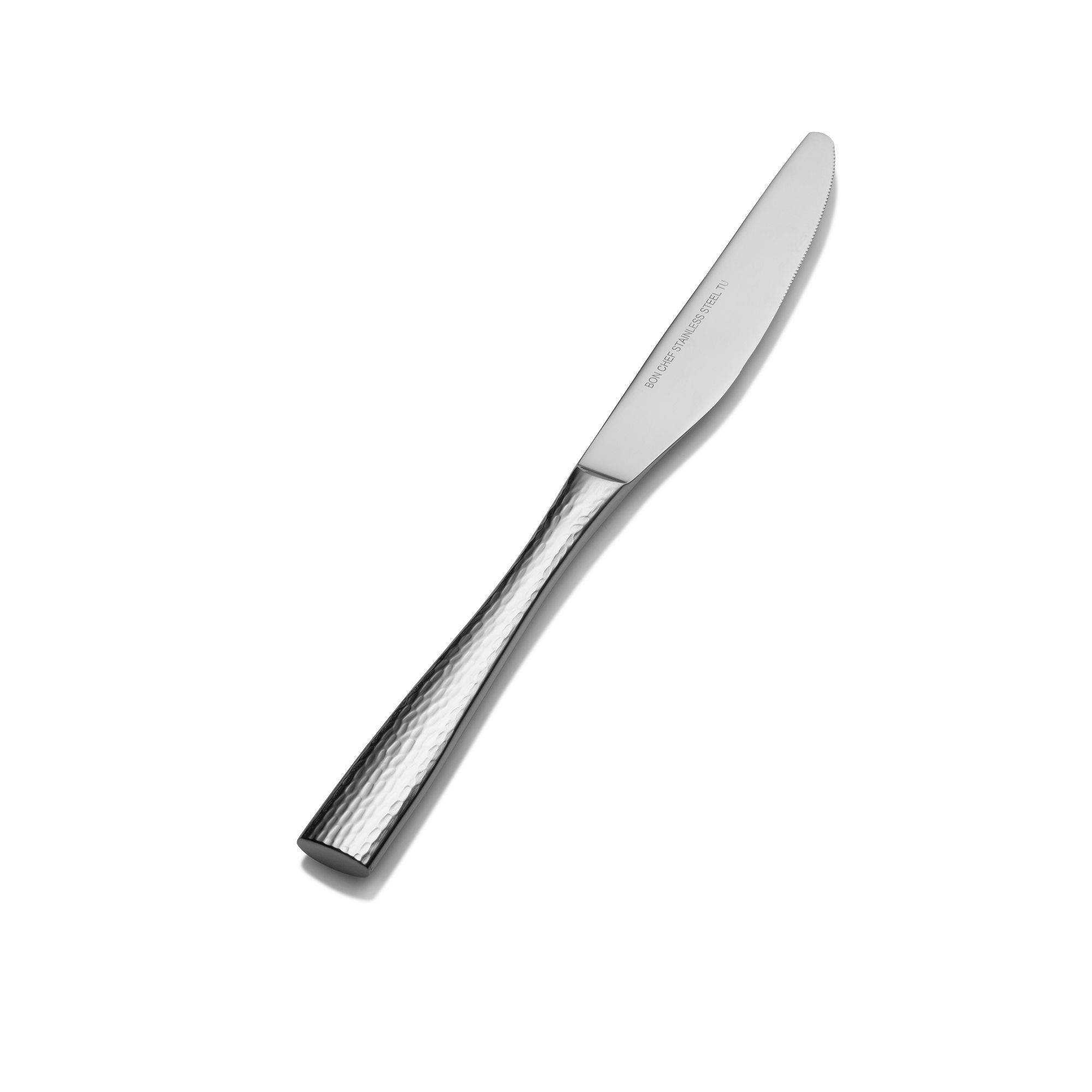 Bon Chef S3911S Scarlett 18/8 Stainless Steel Silverplated Regular Solid Handle Dinner Knife