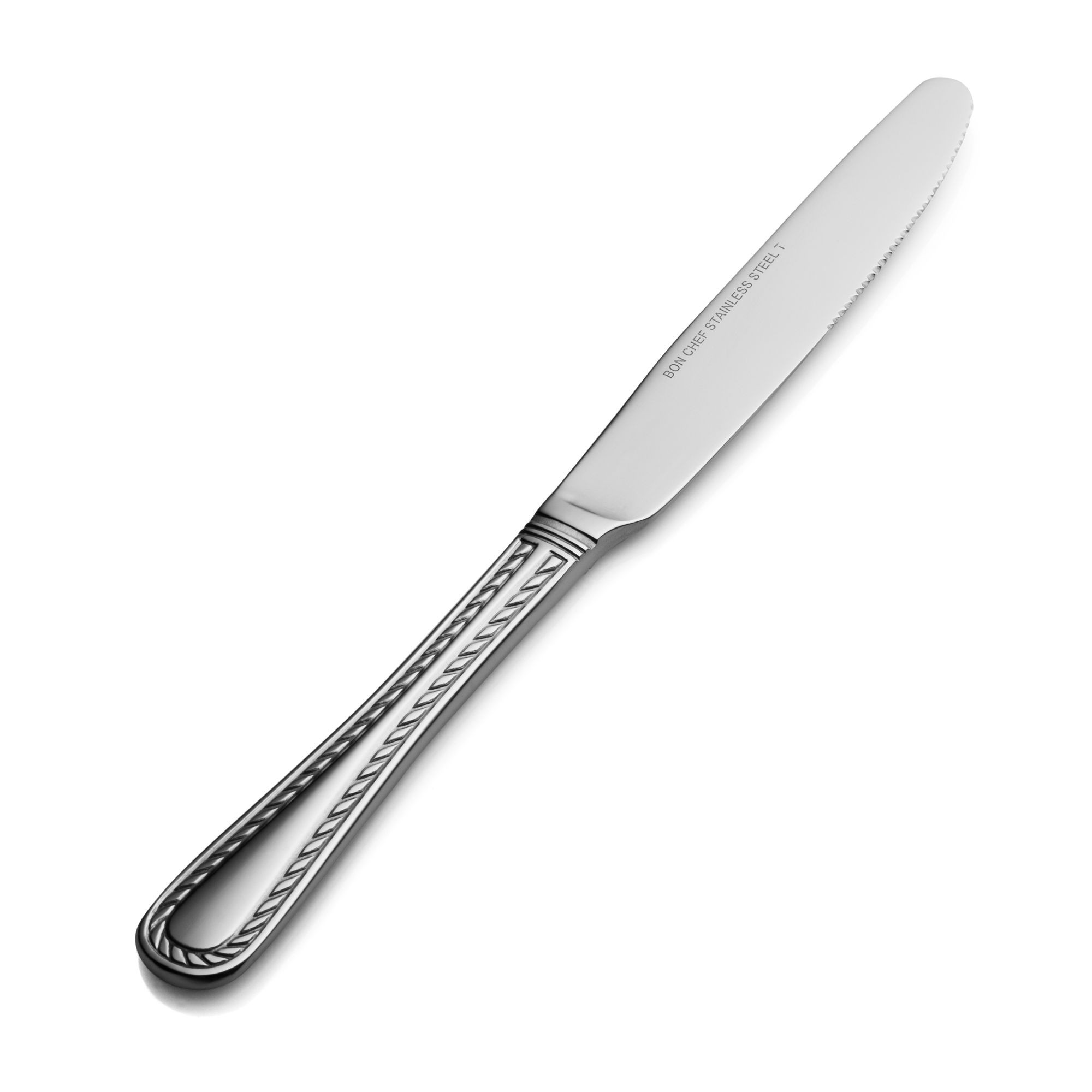 Bon Chef S411 Amore 18/8 Stainless Steel Solid Handle Dinner Knife