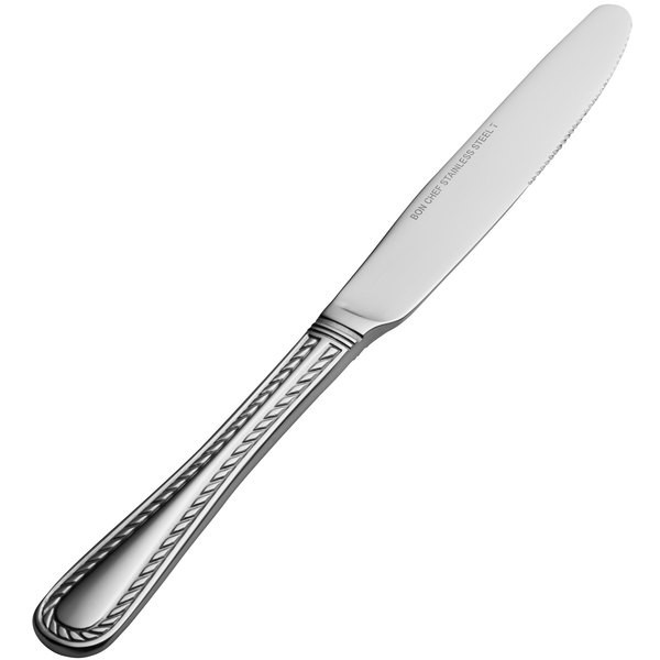Bon Chef S411 Amore 18/8 Stainless Steel Solid Handle Dinner Knife