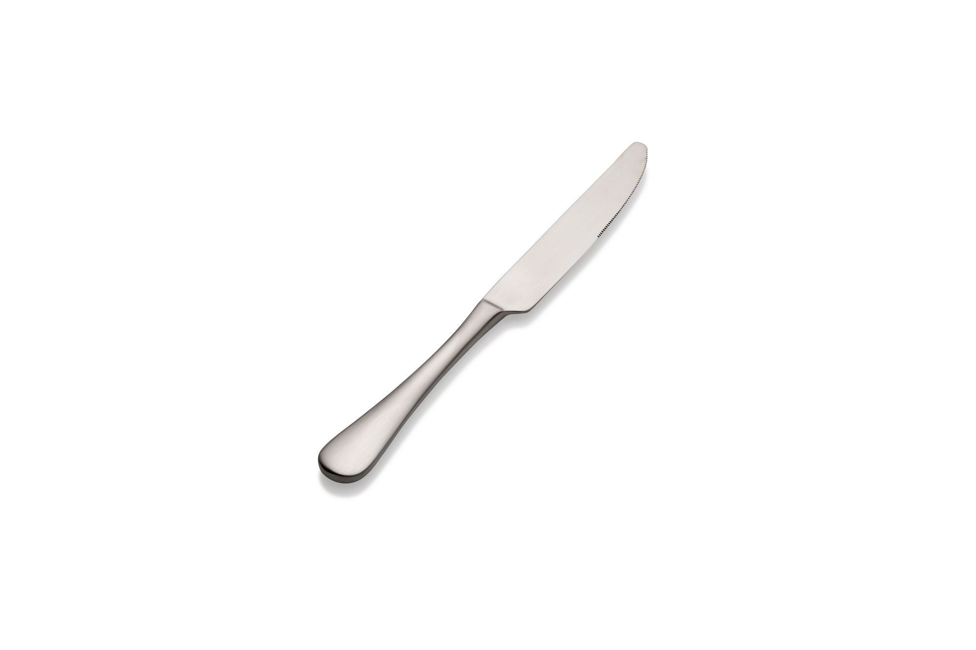 Bon Chef S4111S Como Satin Finish 18/8 Stainless Steel  Regular Solid Handle Dinner Knife