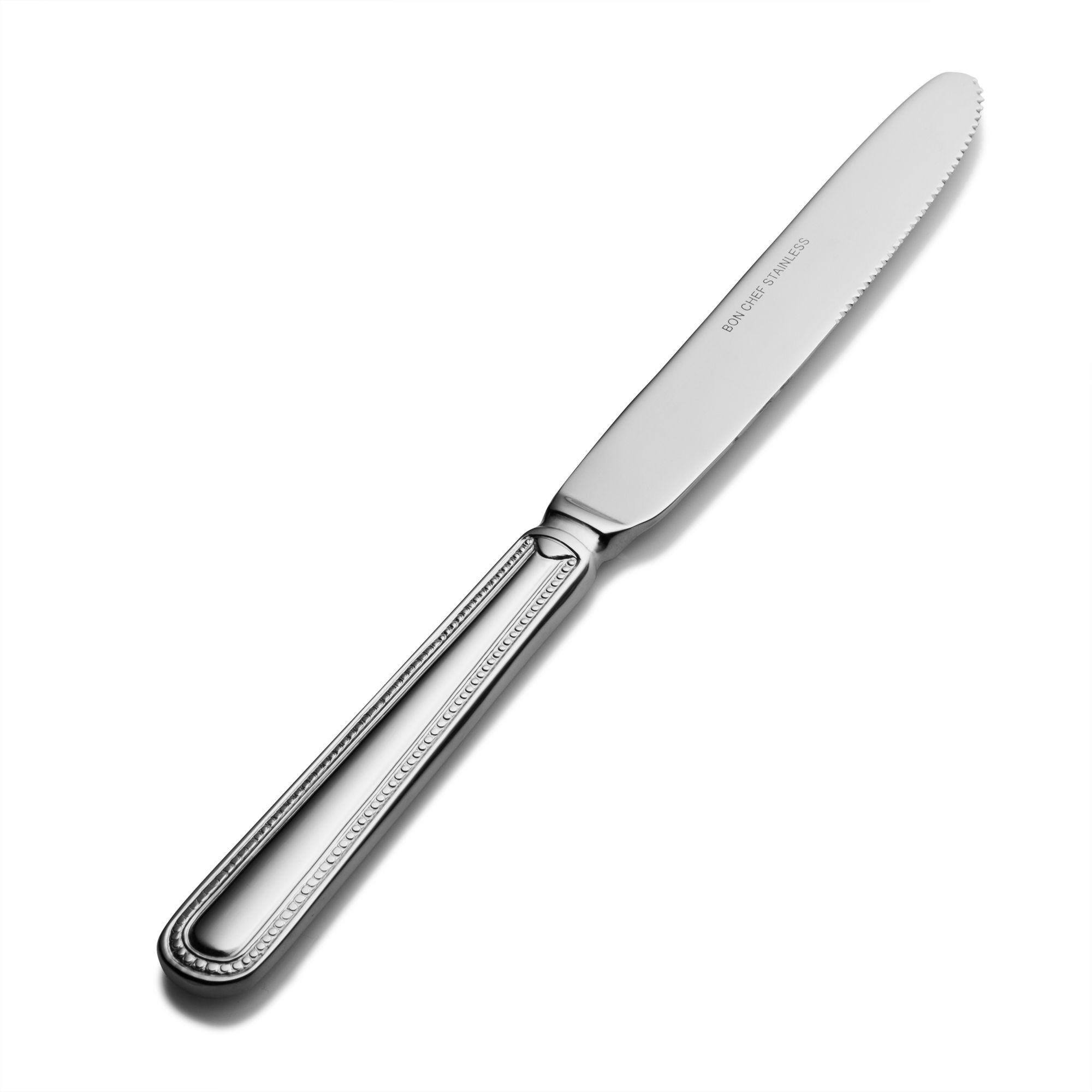 Bon Chef S711 Bolero 18/8 Stainless Steel Regular Solid Handle Dinner Knife