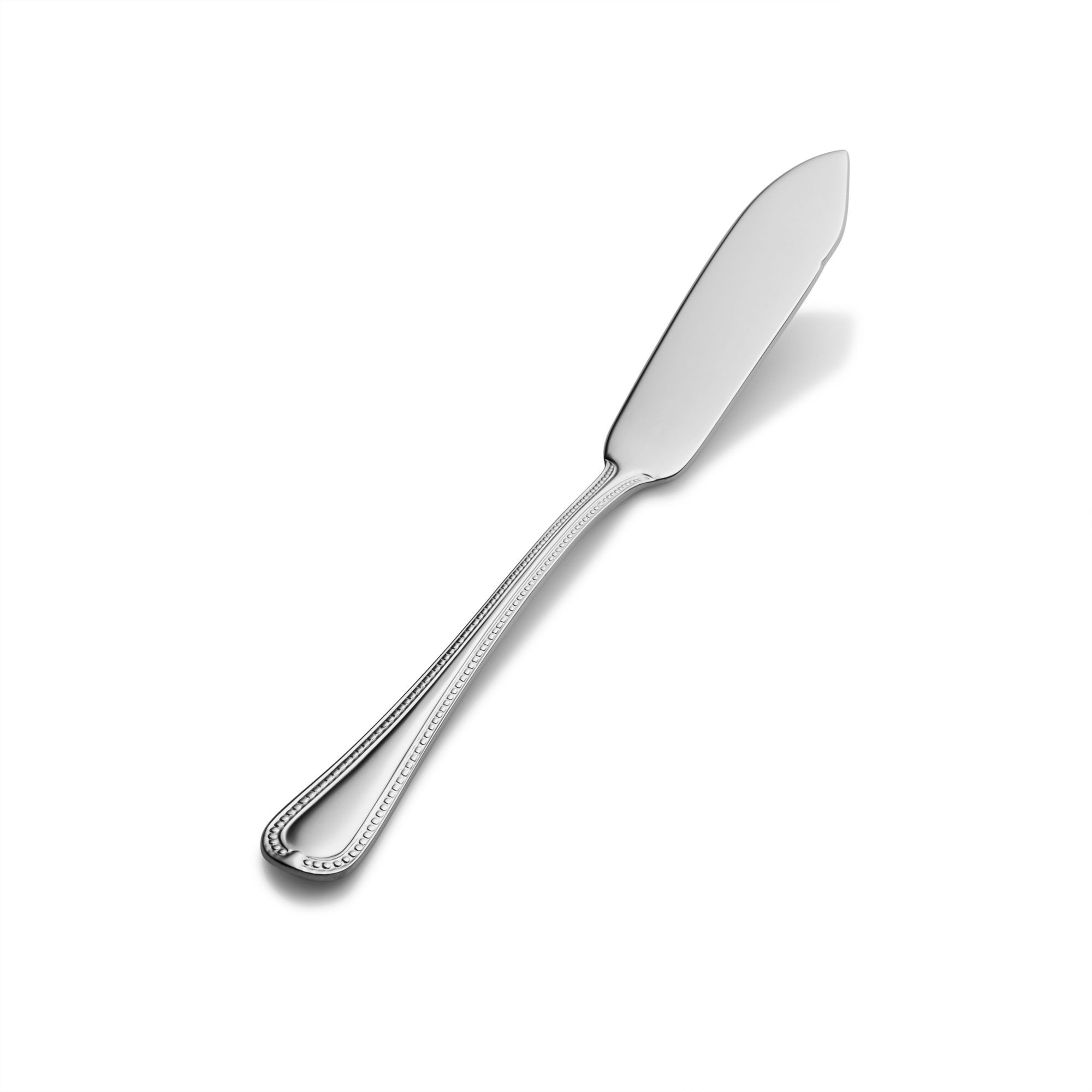 Bon Chef S713 Bolero 18/8 Stainless Steel Flat Handle Butter Spreader