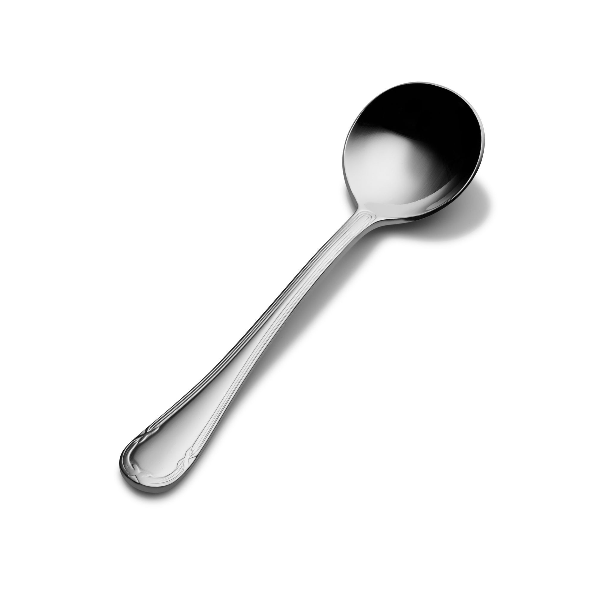Bon Chef S801S Florence 18/8 Stainless Steel Silverplated Bouillon Spoon