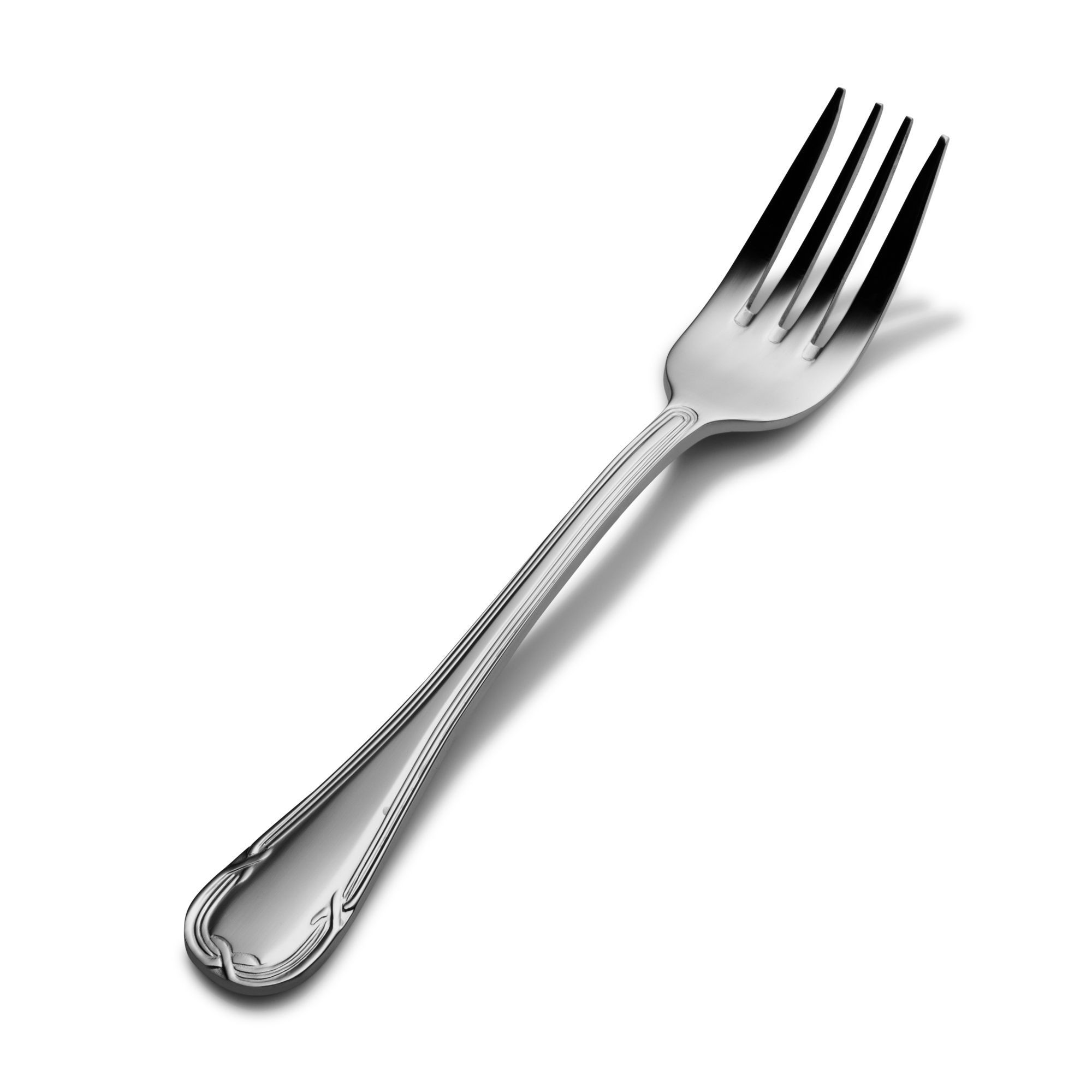 Bon Chef S807S Florence 18/8 Stainless Steel Silverplated Salad and Dessert Fork