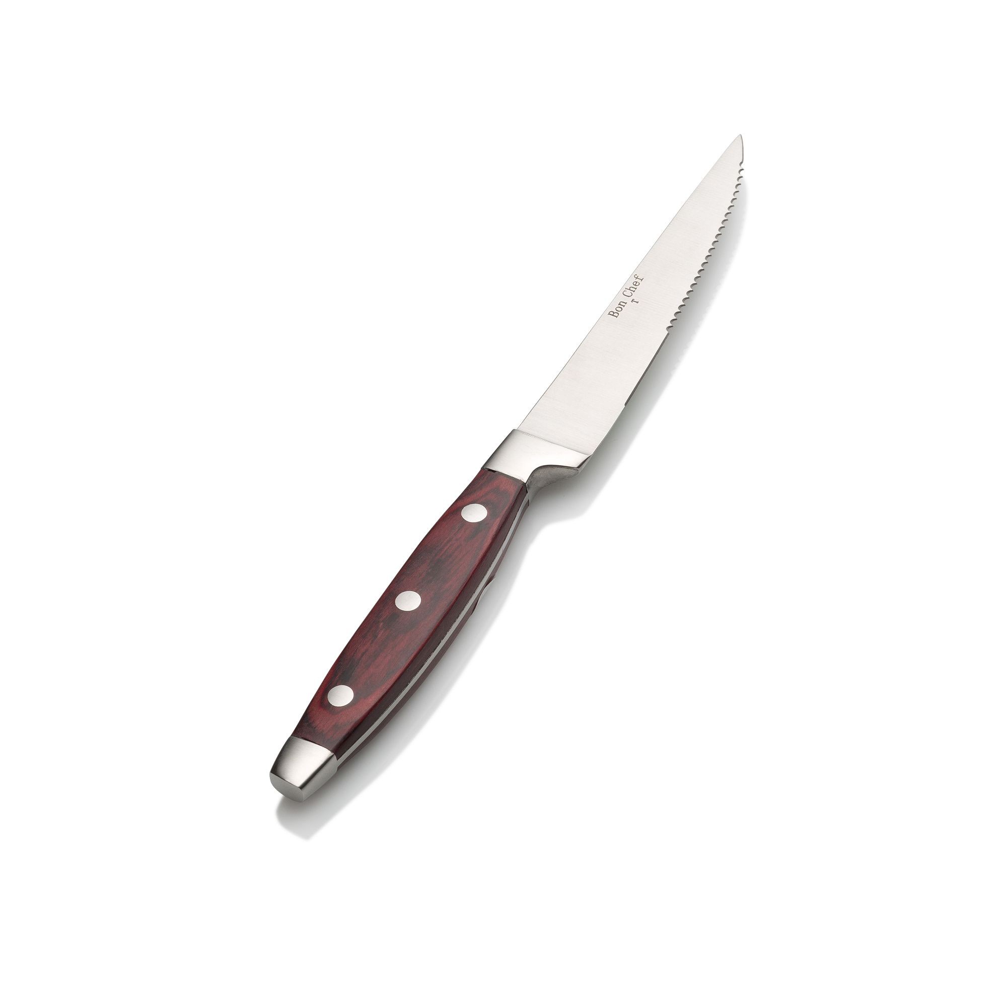 Bon Chef S938 Elegant Steak Knife with Pakka Wood Handle 9