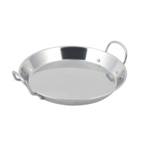 Bon chef 61250 Stainless Steel Paella Tray with Induction Bottom, 13 1/5&quot; Dia.
