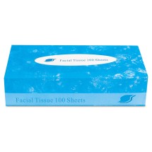 GEN White Facial Tissue, 2-Ply, Box, 100 Sheets/Box, 20 Box/Carton
